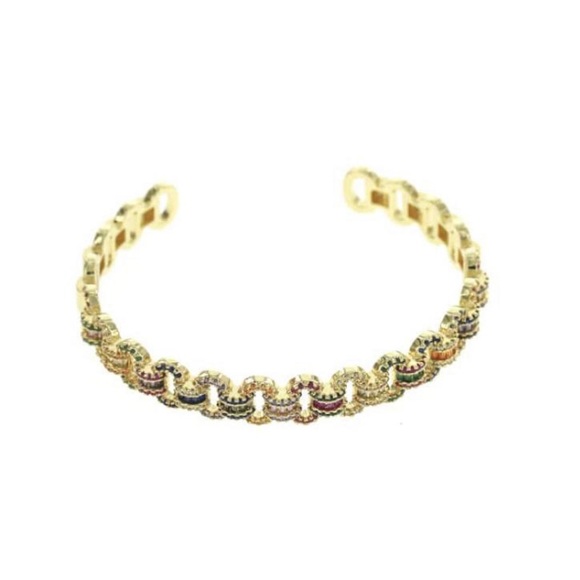 14K Multi Bangle Bracelet - Picture 2 of 5